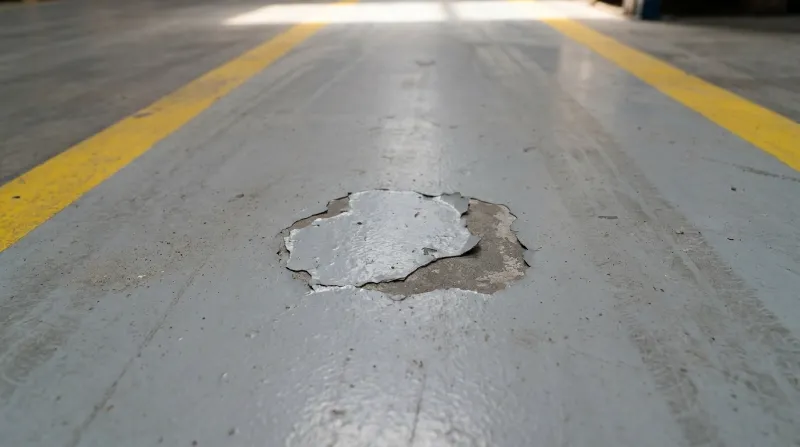 Revestimento de piso descascando
